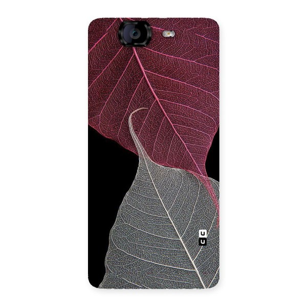 Beauty Leaf Back Case for Canvas Knight A350