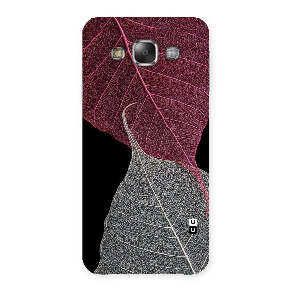 Beauty Leaf Back Case for Galaxy E7