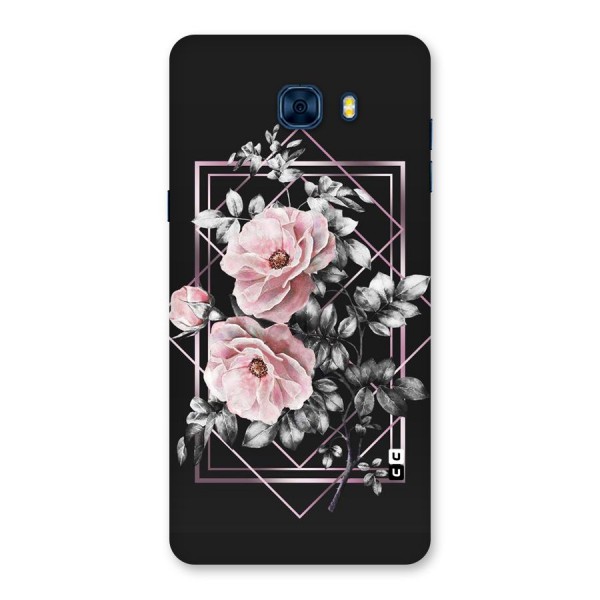 Beguilling Pink Floral Back Case for Galaxy C7 Pro