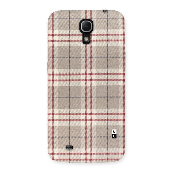 Beige Red Check Back Case for Galaxy Mega 6.3