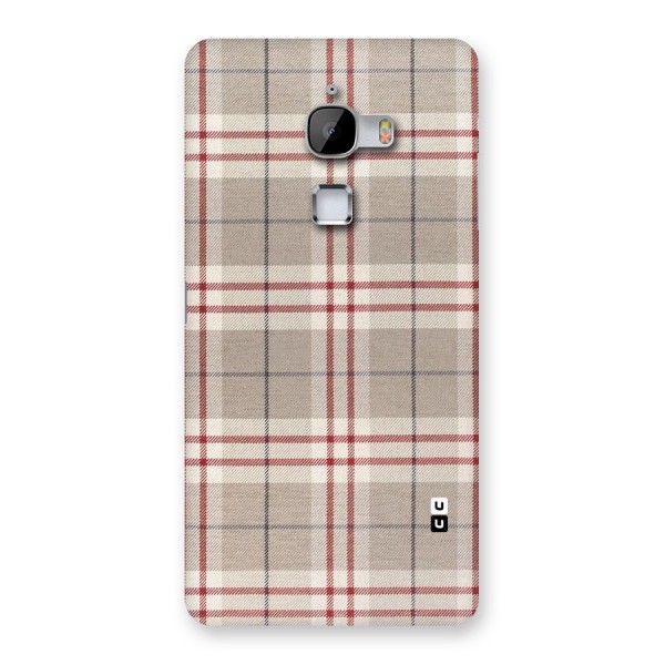 Beige Red Check Back Case for LeTv Le Max