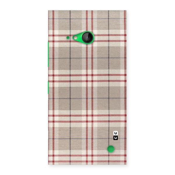 Beige Red Check Back Case for Lumia 730