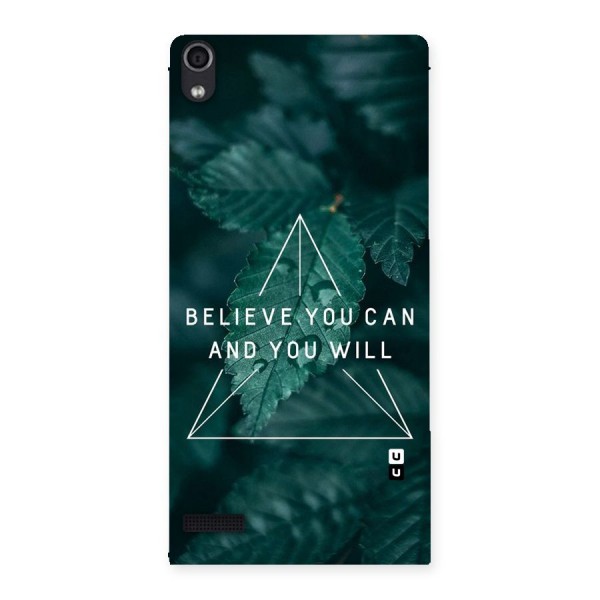 Believe You Can Motivation Back Case for Ascend P6