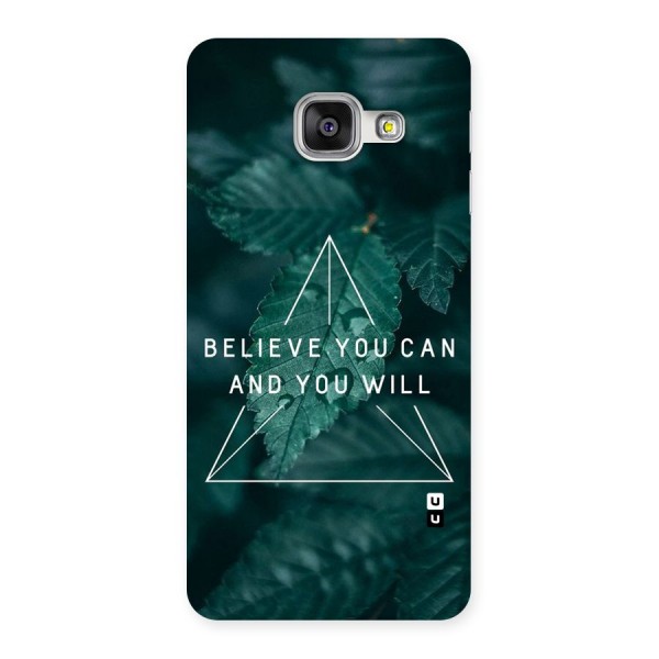 Believe You Can Motivation Back Case for Galaxy A3 2016