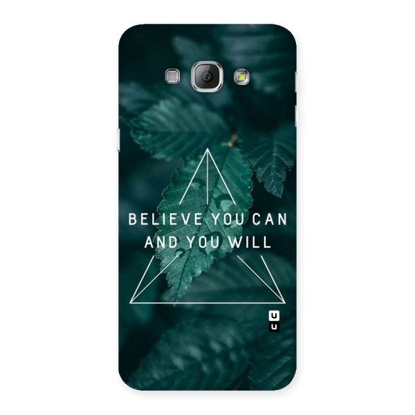 Believe You Can Motivation Back Case for Galaxy A8