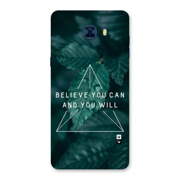 Believe You Can Motivation Back Case for Galaxy C7 Pro