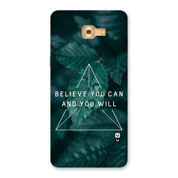 Believe You Can Motivation Back Case for Galaxy C9 Pro