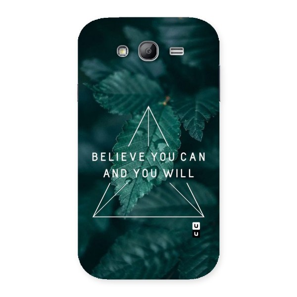 Believe You Can Motivation Back Case for Galaxy Grand