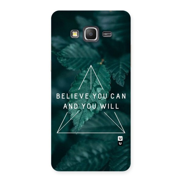 Believe You Can Motivation Back Case for Galaxy Grand Prime