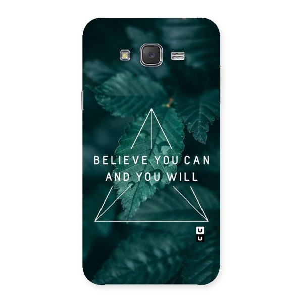 Believe You Can Motivation Back Case for Galaxy J7