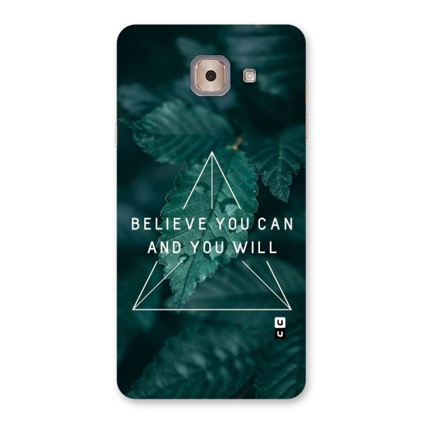 Believe You Can Motivation Back Case for Galaxy J7 Max
