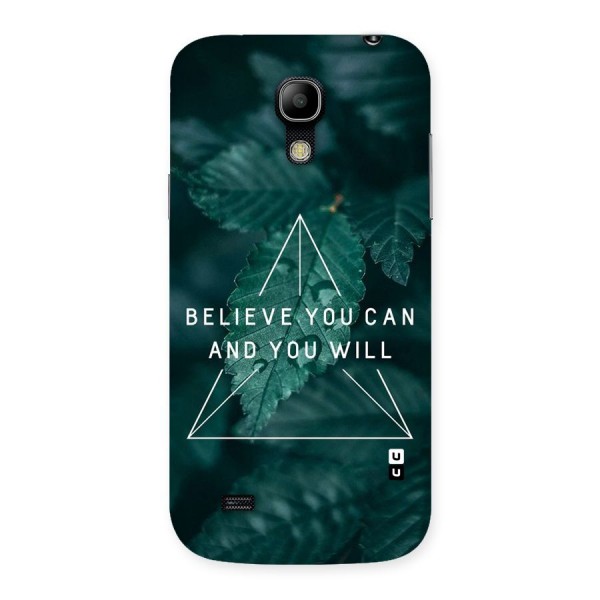 Believe You Can Motivation Back Case for Galaxy S4 Mini