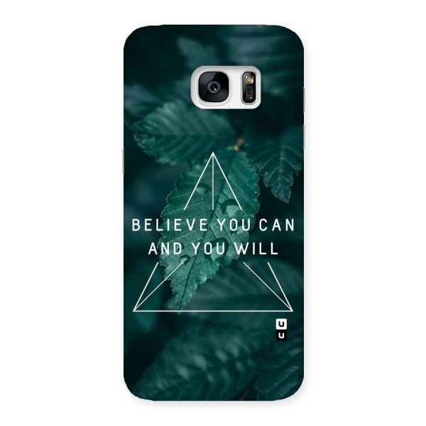 Believe You Can Motivation Back Case for Galaxy S7 Edge