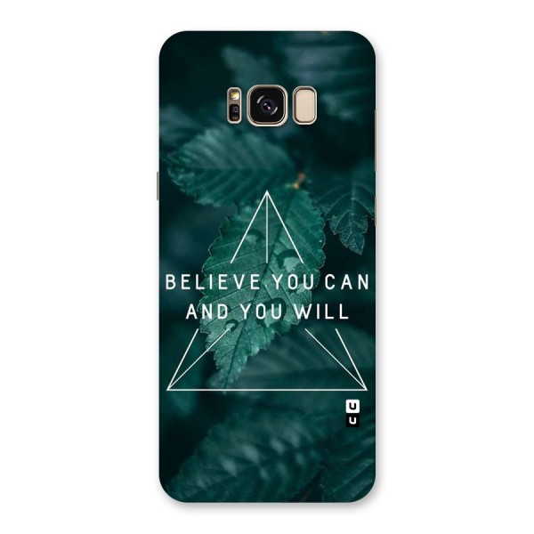Believe You Can Motivation Back Case for Galaxy S8 Plus