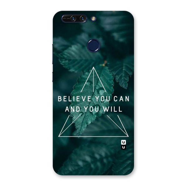 Believe You Can Motivation Back Case for Honor 8 Pro