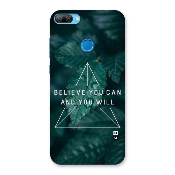 Believe You Can Motivation Back Case for Honor 9N