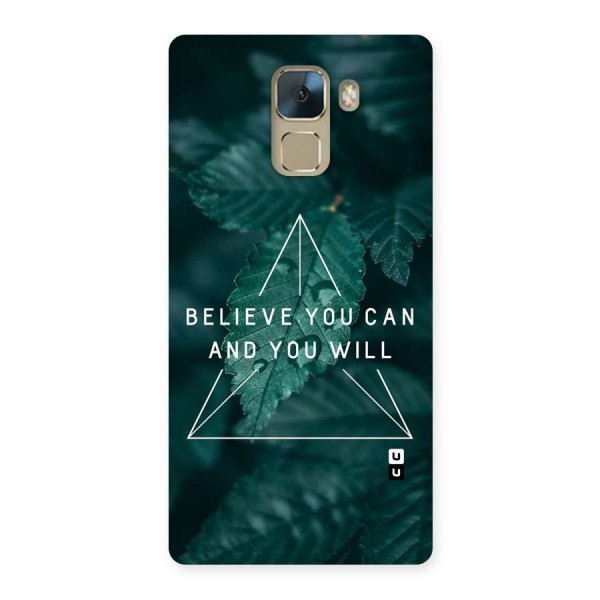 Believe You Can Motivation Back Case for Huawei Honor 7