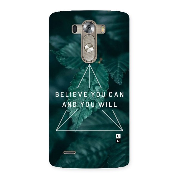 Believe You Can Motivation Back Case for LG G3