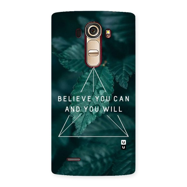 Believe You Can Motivation Back Case for LG G4