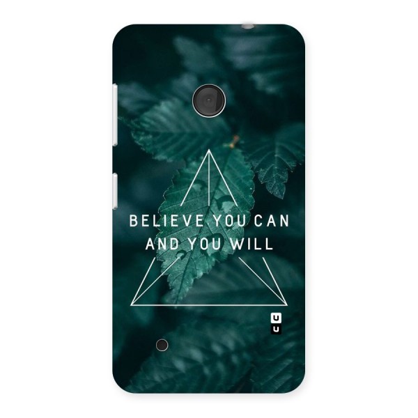 Believe You Can Motivation Back Case for Lumia 530