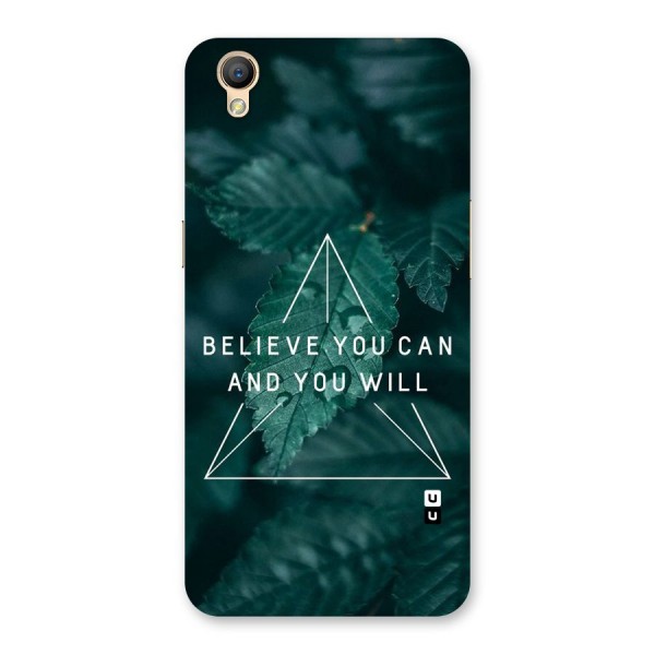 Believe You Can Motivation Back Case for Oppo A37