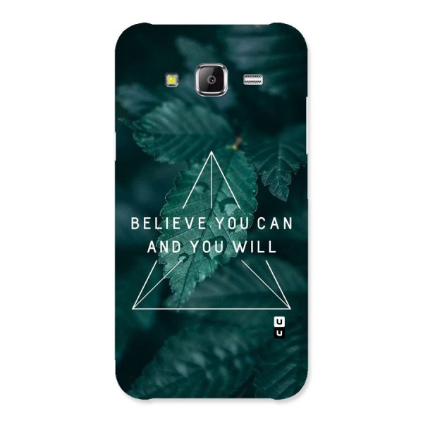 Believe You Can Motivation Back Case for Samsung Galaxy J2 Prime