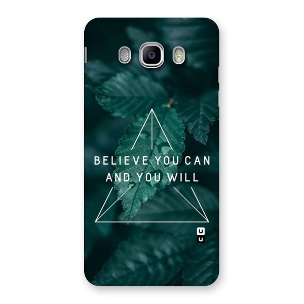 Believe You Can Motivation Back Case for Samsung Galaxy J5 2016