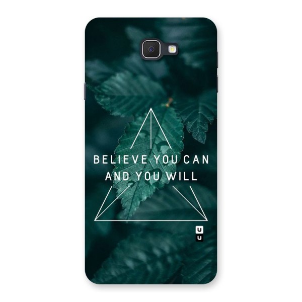 Believe You Can Motivation Back Case for Samsung Galaxy J7 Prime