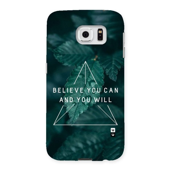 Believe You Can Motivation Back Case for Samsung Galaxy S6