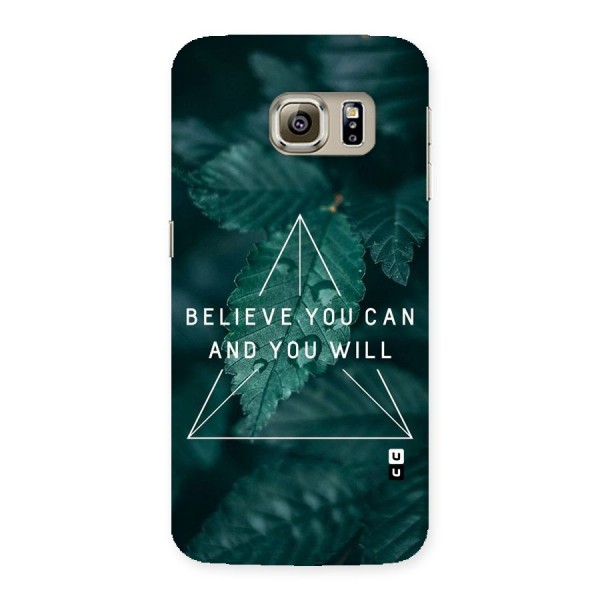 Believe You Can Motivation Back Case for Samsung Galaxy S6 Edge