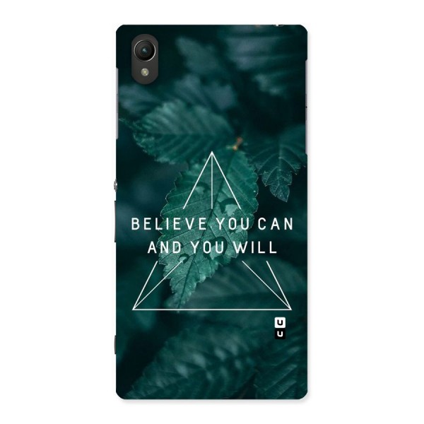 Believe You Can Motivation Back Case for Sony Xperia Z1