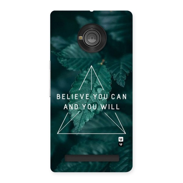 Believe You Can Motivation Back Case for Yu Yuphoria