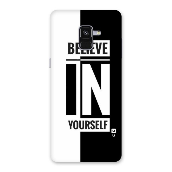 Believe Yourself Black Back Case for Galaxy A8 Plus