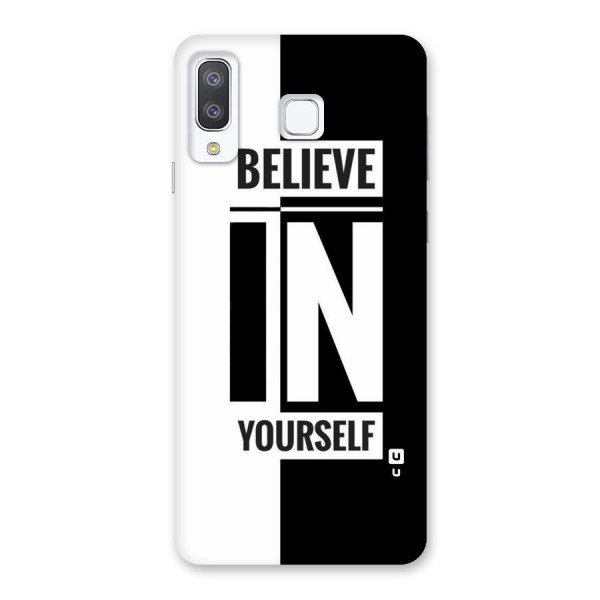 Believe Yourself Black Back Case for Galaxy A8 Star