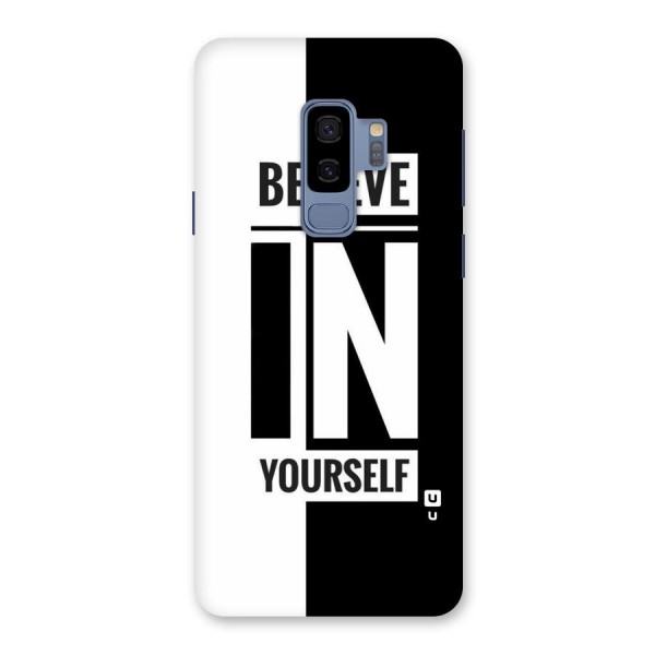 Believe Yourself Black Back Case for Galaxy S9 Plus