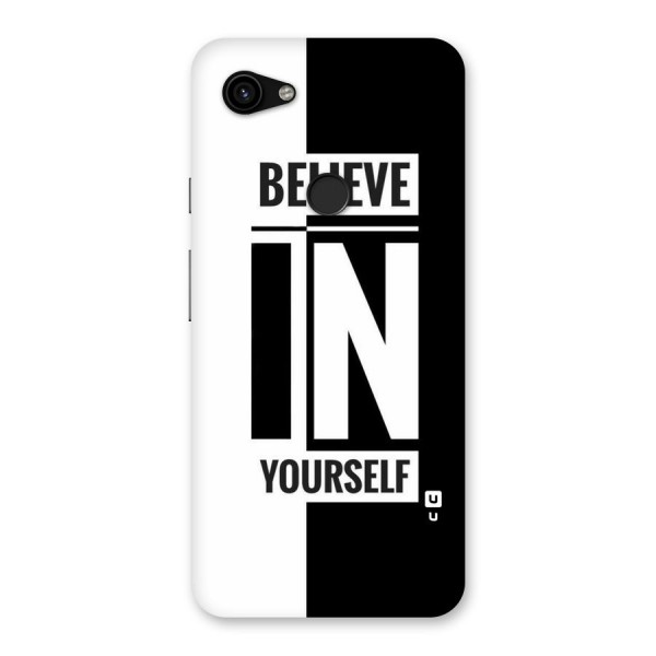 Believe Yourself Black Back Case for Google Pixel 3a XL
