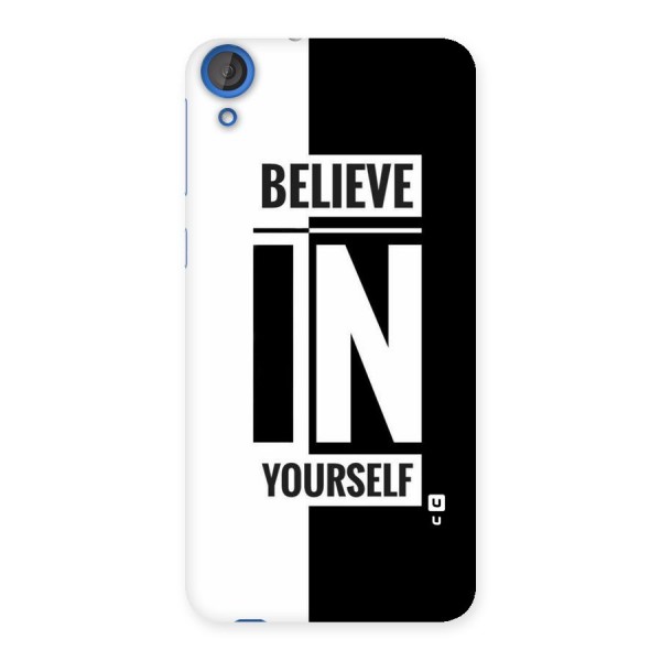 Believe Yourself Black Back Case for HTC Desire 820s