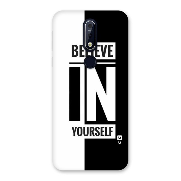 Believe Yourself Black Back Case for Nokia 7.1