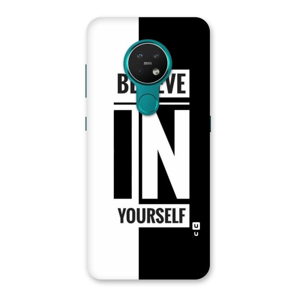Believe Yourself Black Back Case for Nokia 7.2