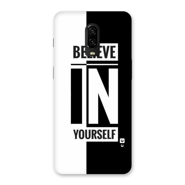 Believe Yourself Black Back Case for OnePlus 6T