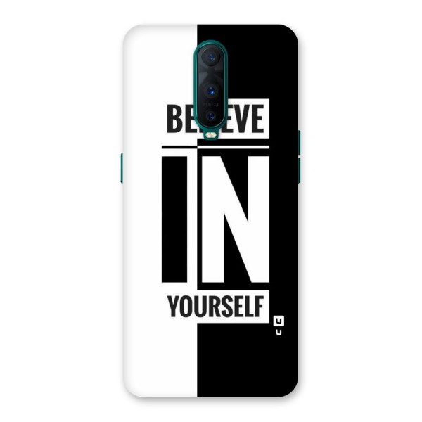 Believe Yourself Black Back Case for Oppo R17 Pro
