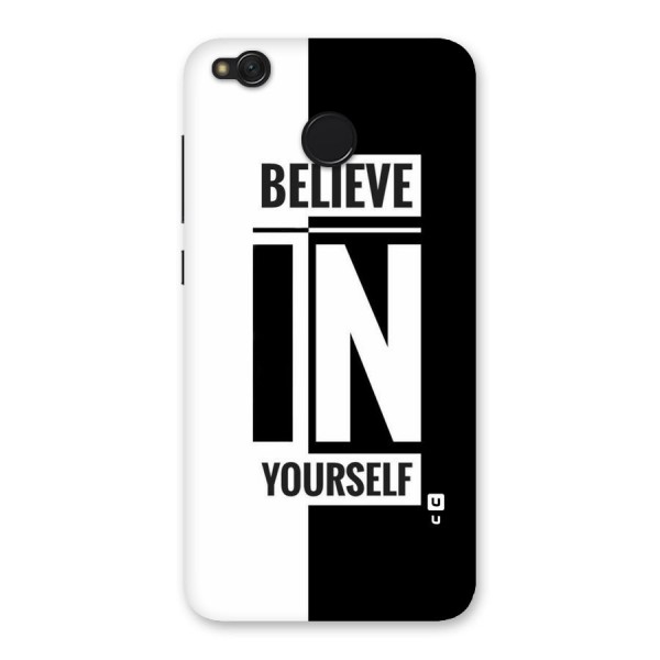 Believe Yourself Black Back Case for Redmi 4