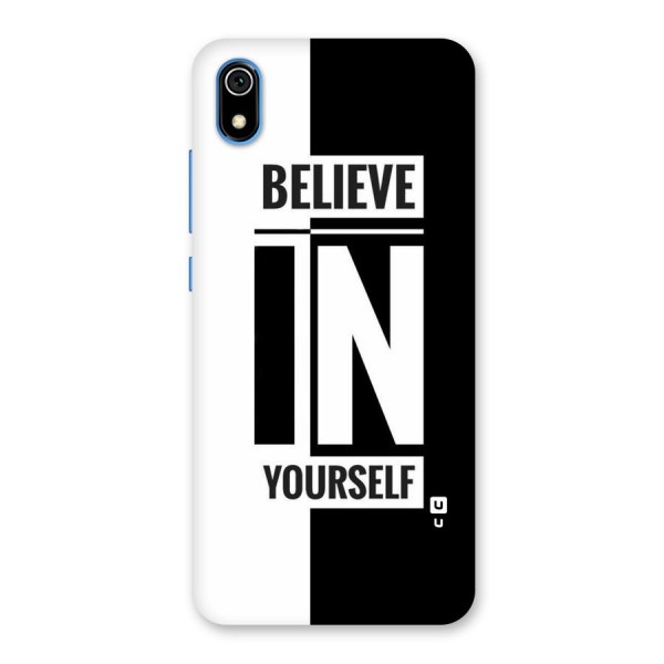 Believe Yourself Black Back Case for Redmi 7A