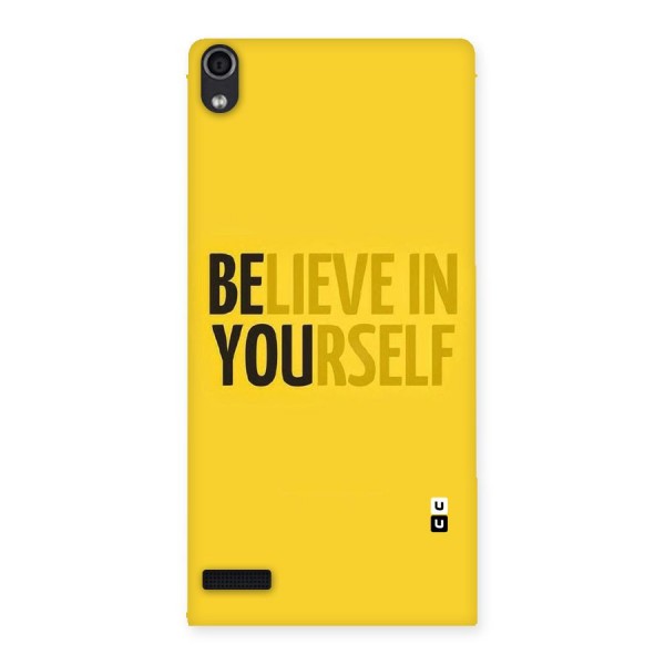 Believe Yourself Yellow Back Case for Ascend P6
