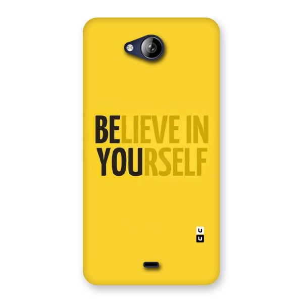 Believe Yourself Yellow Back Case for Canvas Play Q355