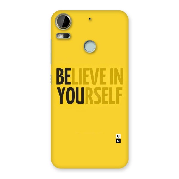 Believe Yourself Yellow Back Case for Desire 10 Pro