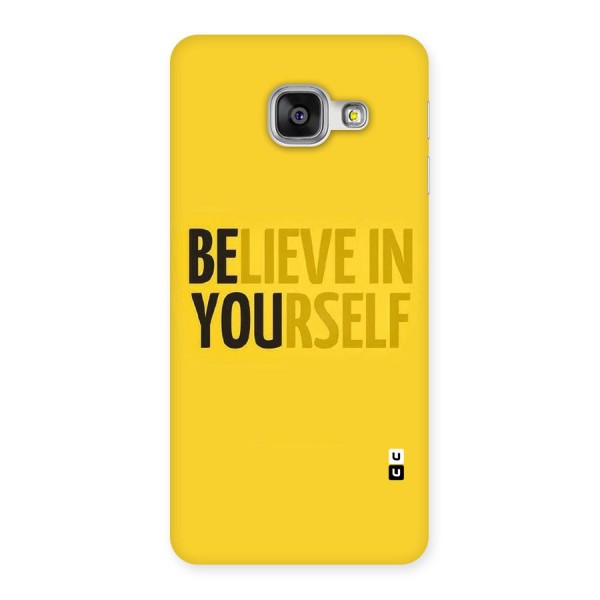 Believe Yourself Yellow Back Case for Galaxy A3 2016