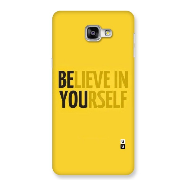 Believe Yourself Yellow Back Case for Galaxy A9