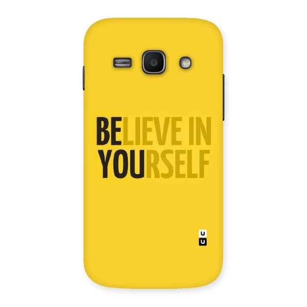 Believe Yourself Yellow Back Case for Galaxy Ace 3