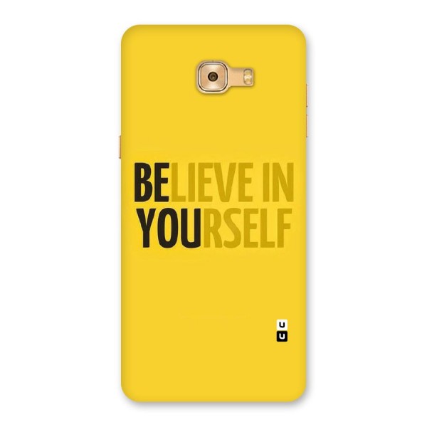 Believe Yourself Yellow Back Case for Galaxy C9 Pro